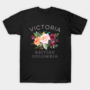 Victoria Canada Floral for Women Who Love Rose Gardens T-Shirt